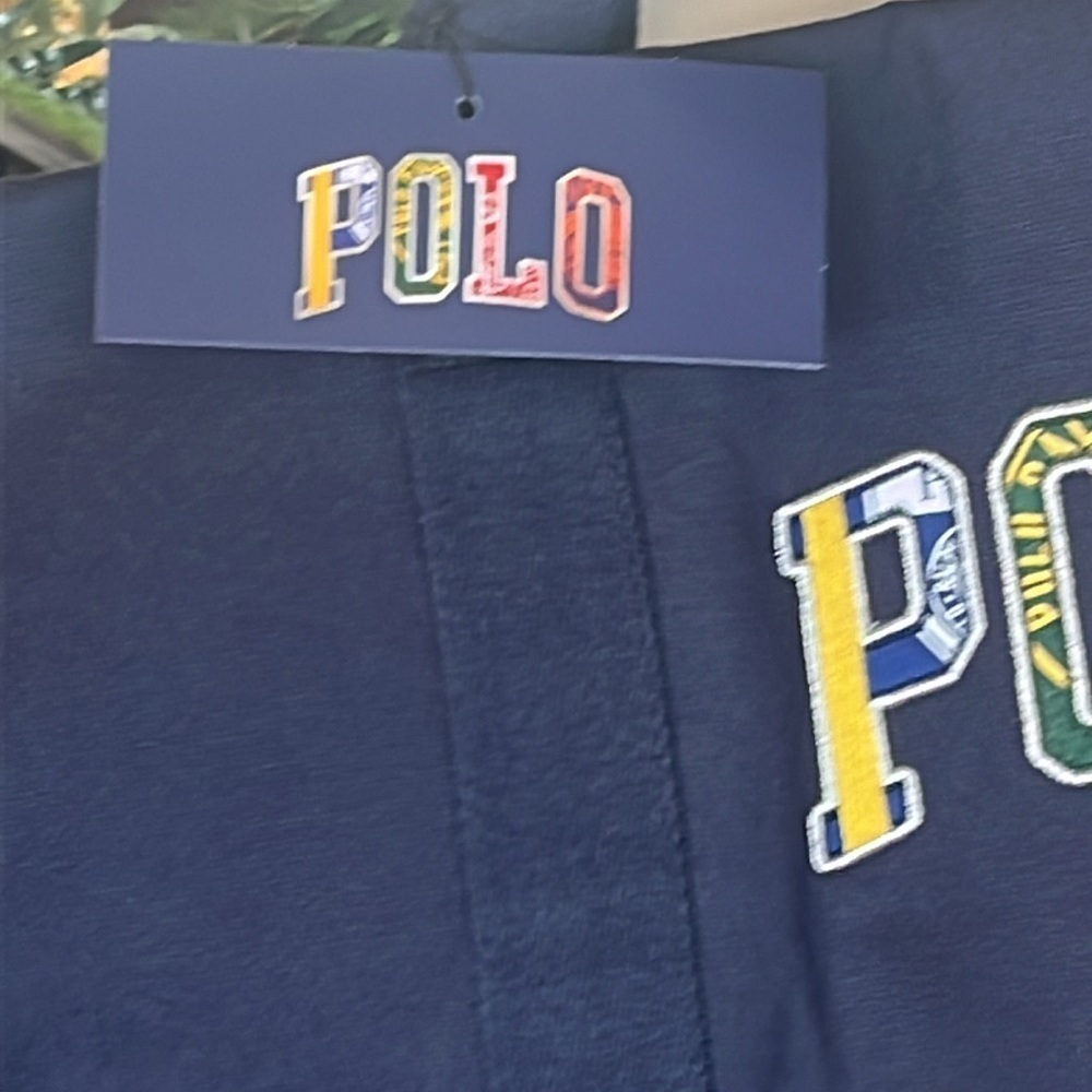 Brand New Polo Ralph Lauren Blue Duffle Bag w/ Embroidered Pony Colorful Logo - Picture 4 of 15